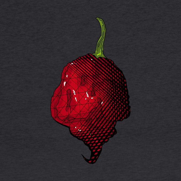 Habanero Chilli Pepper Sticker Spicy Hot Jalapeno Carolina Reaper by MojoCoffeeTime